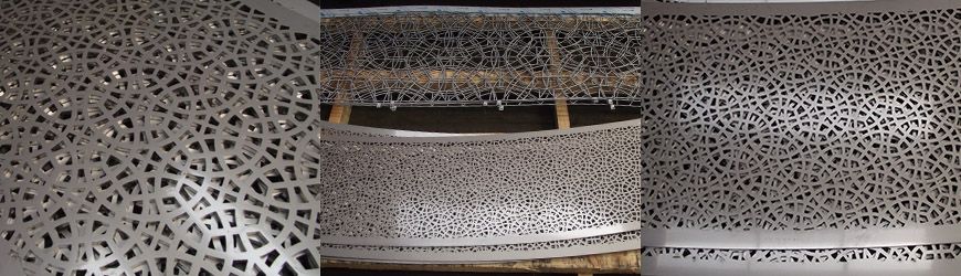 5mm stainless steel laser cut panel